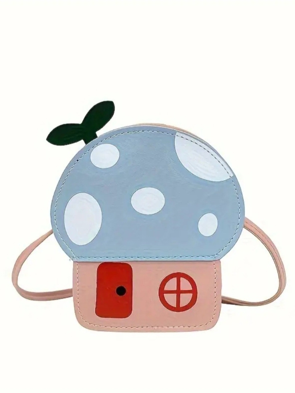 Kids Adorable Mushroom Crossbody Bag - Blue and Pink Special Purchase Price
